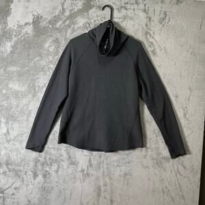 Kuhl Petra Turtleneck Long Sleeve Shirt Charcoal Gray Size Large Waffle Knit